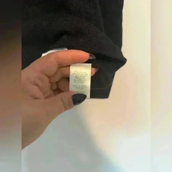 Lilly Pulitzer Sparkle Ruffle Cut-Out Blouse Black Size Small - Picture 2 of 5